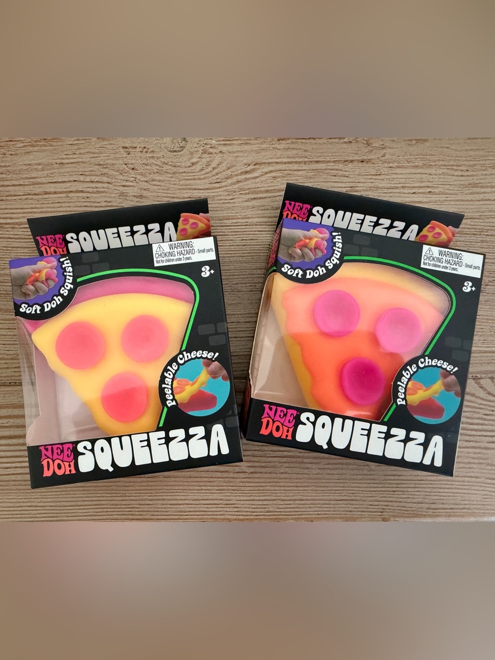 Needoh Squeeza, Pink & Yellow